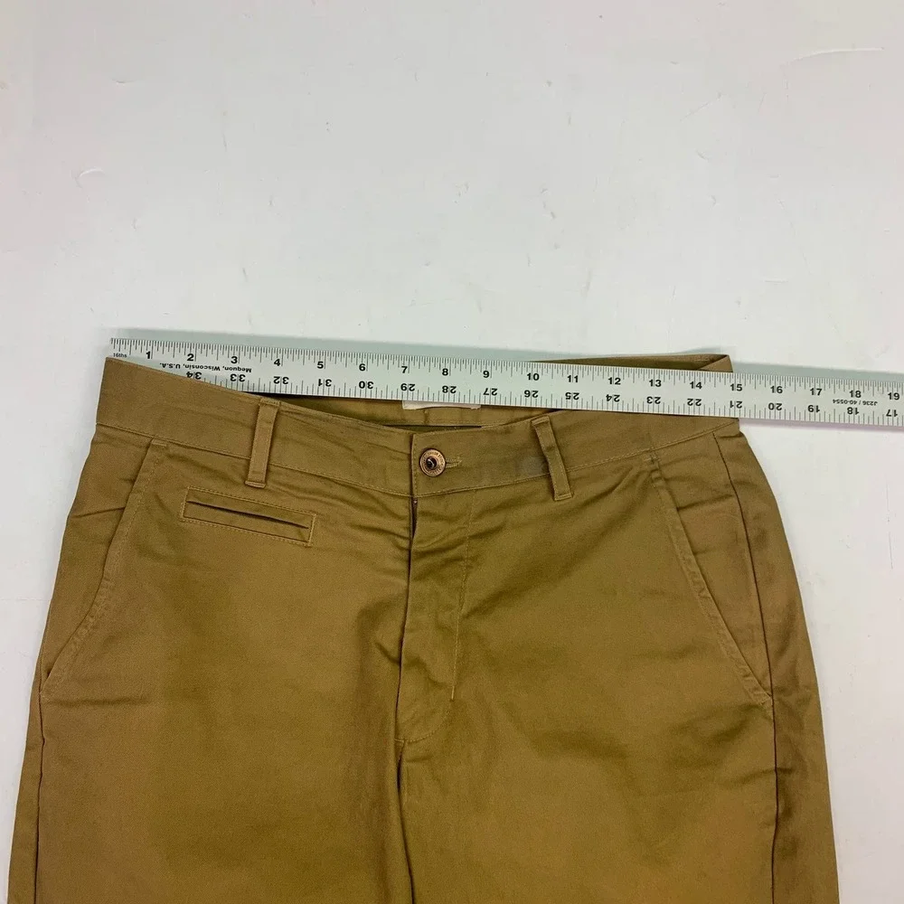Taylor‎ Stitch Democratic Chino British Khaki Organic Cotton Pants Mens Size 30 - Picture 12 of 15